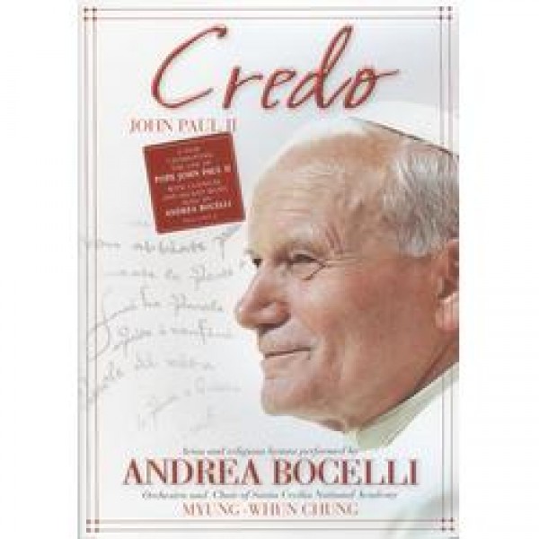 DVD Credo - João Paulo II (Andrea Bocelli)