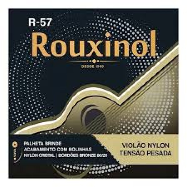 Encordoamento Nylon Rouxinol R-57 Alta Tensão para Violão  (Com Bolinha)