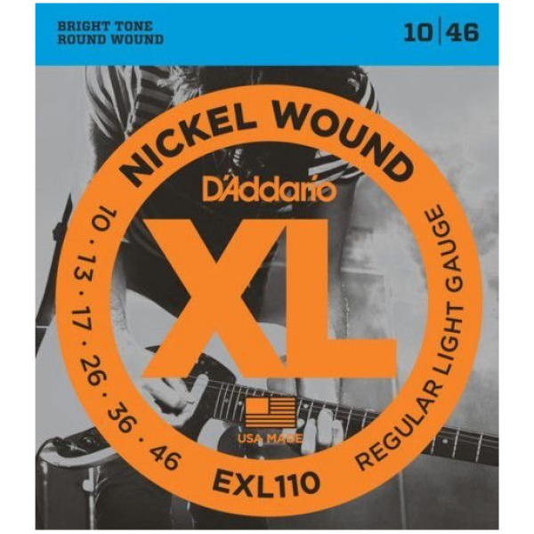Encordoamento D'Addario Guitarra Elétrica EXL110B - 010-046