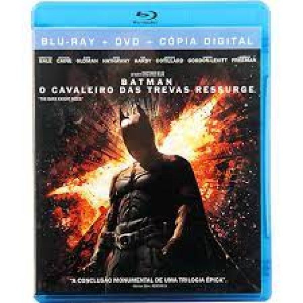Blu-Ray Batman - O Cavaleiro Das Trevas Ressurge (2 Blu-Ray's + DVD + Cópia Digital)