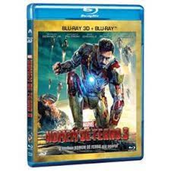 Blu-Ray 3D + Blu-Ray Homem De Ferro 3
