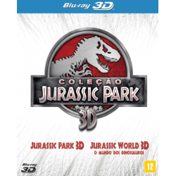 Blu-Ray 3D Coleção Jurassic Park (DUPLO)
