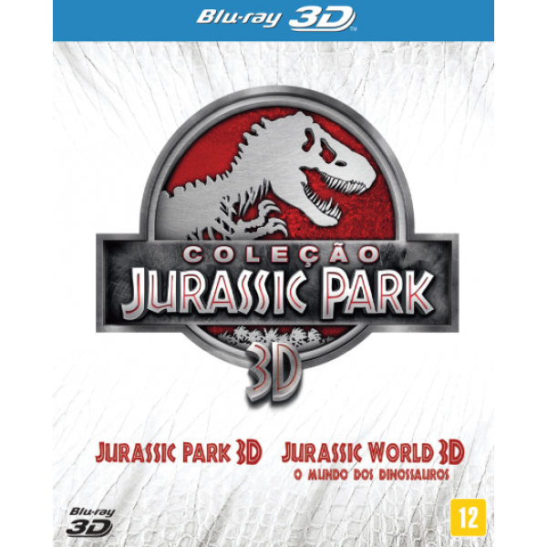 Blu-Ray 3D Coleção Jurassic Park (DUPLO)