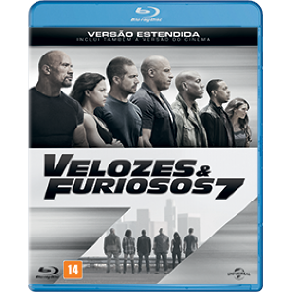 Blu-Ray Velozes e Furiosos 7 - Versão Estendida