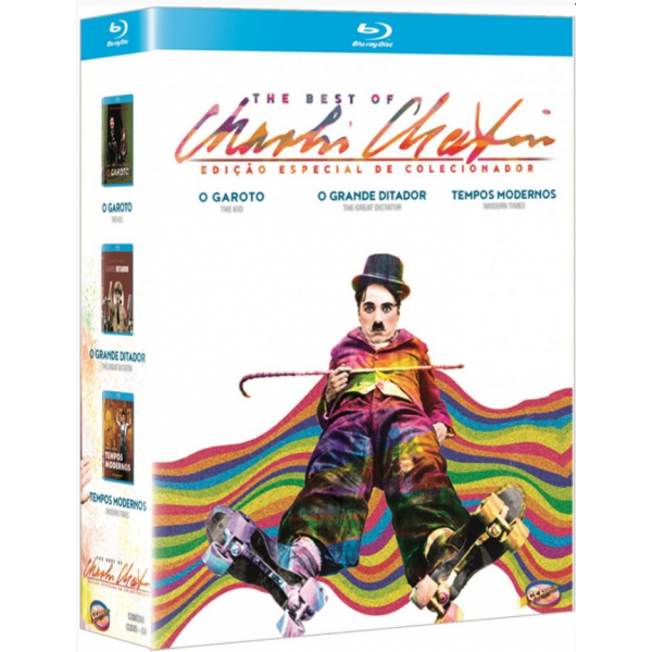 Box The Best Of Charles Chaplin - Edição Especial de Colecionador (3 Blu-Ray's)