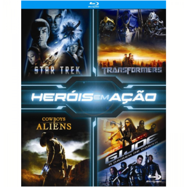 Box Coleção Heróis Em Ação (4 Blu-Ray's)
