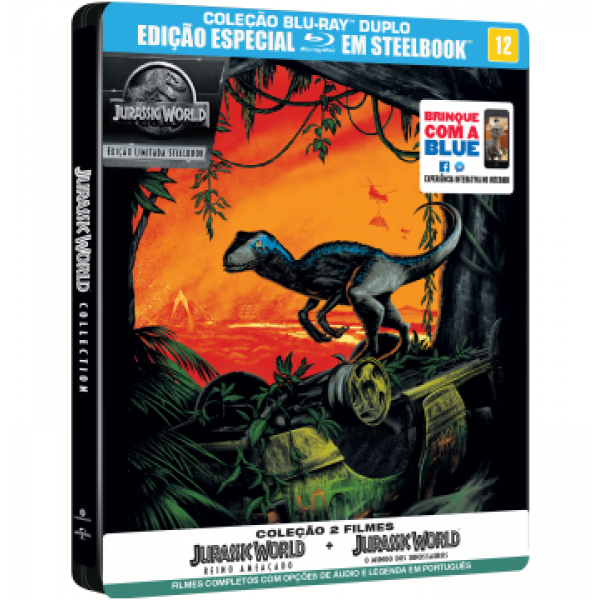 Box Jurassic World (2 Blu-Ray's - Steelbook)