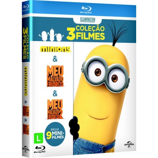 Blu-Ray Os Minions - Coleção 3 Filmes (3 Blu-Ray's)