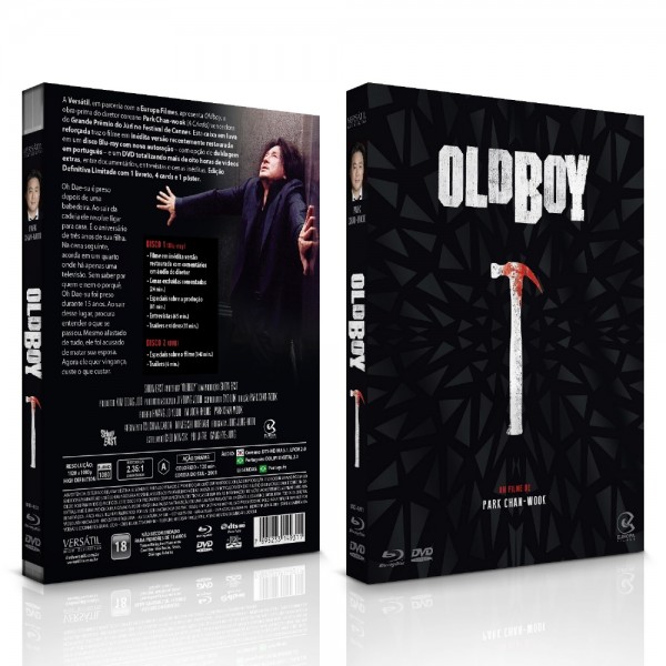 Blu-Ray Oldboy - Edição Definitiva Limitada (1 Blu-Ray + 1 DVD)
