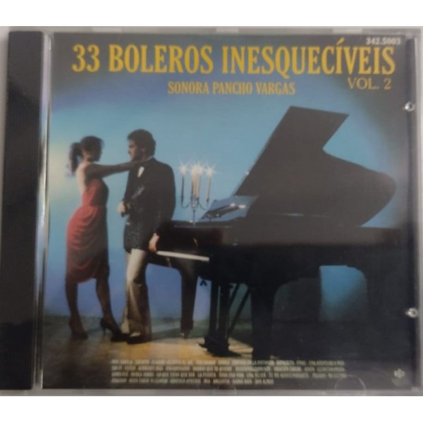 CD Sonora Pancho Vargas - 33 Boleros Inesquecíveis: Volume 2