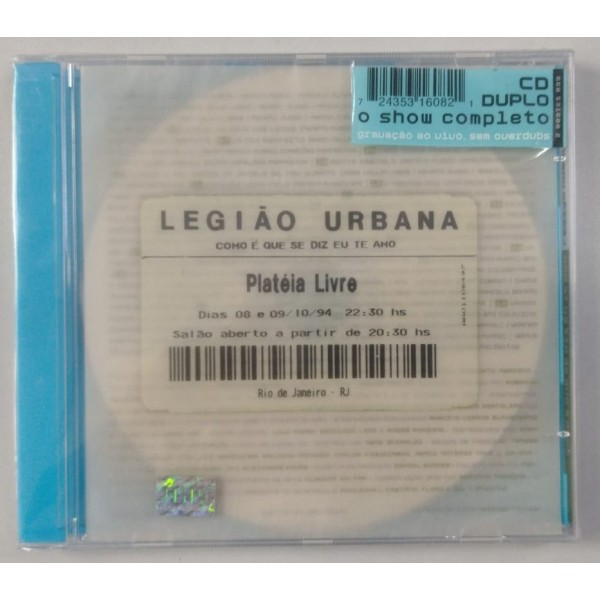 CD Legião Urbana - Como É Que Se Diz Eu Te Amo (DUPLO)