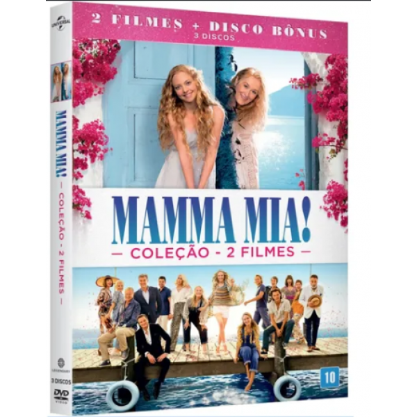 Box Mamma Mia! - Coleção 2 Filmes (3 DVD's)