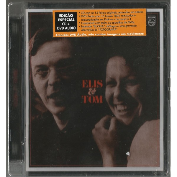 CD + DVD Elis Regina & Tom Jobim - Elis & Tom (DVD Áudio)