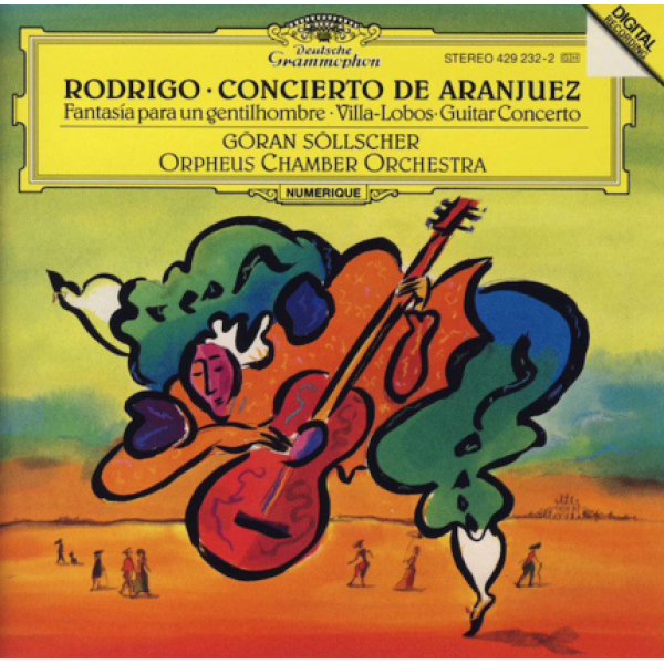 CD Rodrigo - Concierto De Aranjuez: Fantasía Para Un Gentilhombre Heitor Villa-Lobos