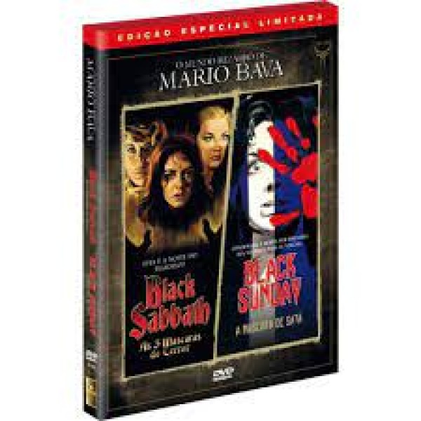 DVD O Mundo Bizarro De Mario Brava: Black Sabbath, As Três máscaras Do Terror / Black Sunday, A Máscara De Satã (DUPLO)