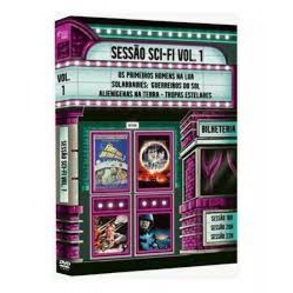 Box Sessão SCI-FI Vol.1 - Os Primeiros Homens Na Lua + Solarbabies: Guerreiros Do Sol + Alienígenas Na Terra + Tropas Estelares (2 DVD's)