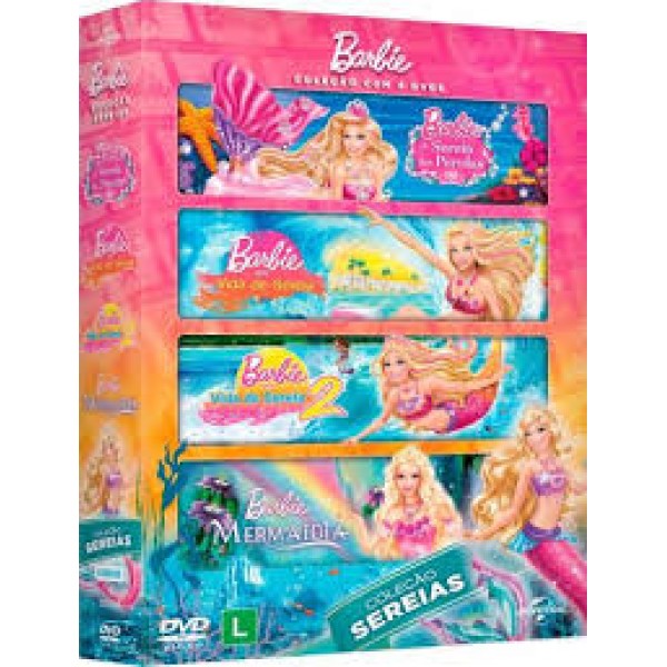 Box Barbie - Coleção Sereias (4 DVD"s)