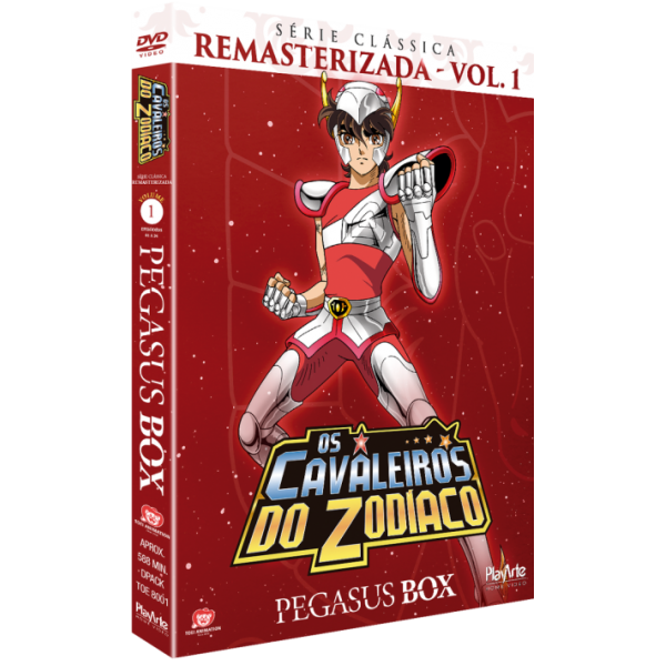 Box Os Cavaleiros do Zodíaco - Pegasus Box: Série Clássica Remasterizada Vol. 1 (4 DVD's)