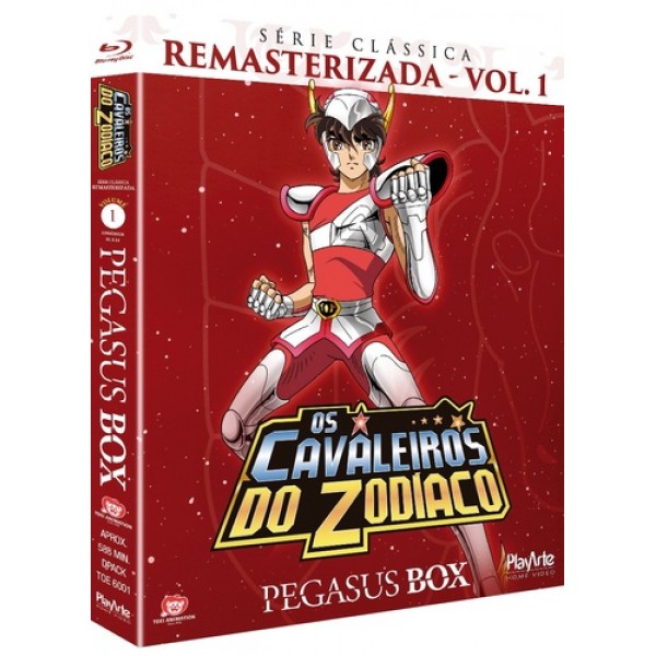 Box Os Cavaleiros Do Zodíaco - Pegasus Box: Série Clássica Remasterizada Vol. 1 (3 Blu-Ray's)