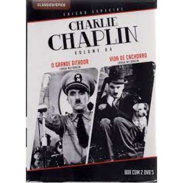 Box Charlie Chaplin - Edição Especial Volume 4: O Grande Ditador/Vida De Cachorro (2 DVD's)