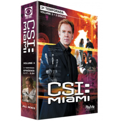 Box C.S.I Miami - 3ª Temporada Vol. 3 (3 DVD's)