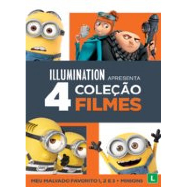 Box Coleção Meu Malvado Favorito 1-3 + Minions (4 DVD's)
