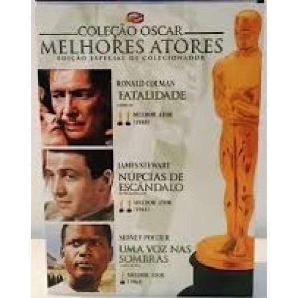 Box Coleção Oscar - Melhores Atores:Ronald Colman, James Stewart E Sidney Poitier (3 DVD's