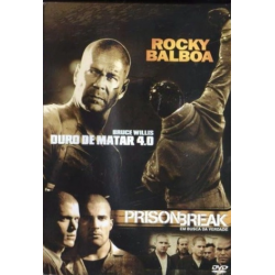 Box Rocky Balboa/Duro De Matar 4.0/Prison Break (3 DVD's)