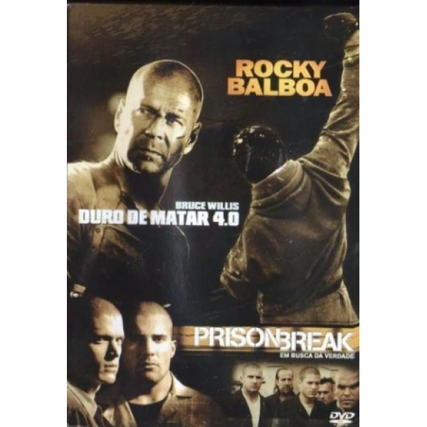 Box Rocky Balboa/Duro De Matar 4.0/Prison Break (3 DVD's)