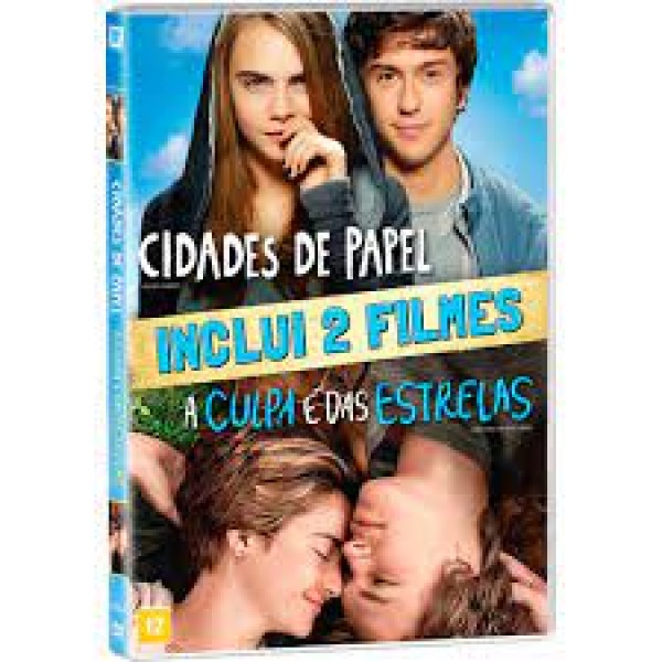 DVD Cidades De Papel + A Culpa É Das Estrelas (DUPLO)