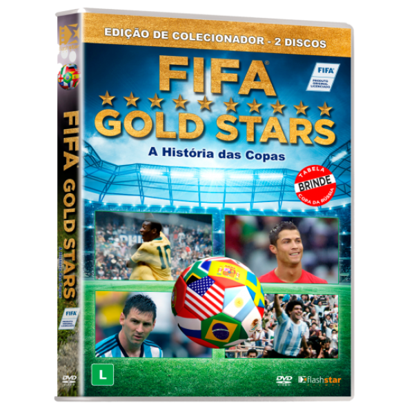 DVD FIfa Gold Stars - A História Das Copas (DUPLO)