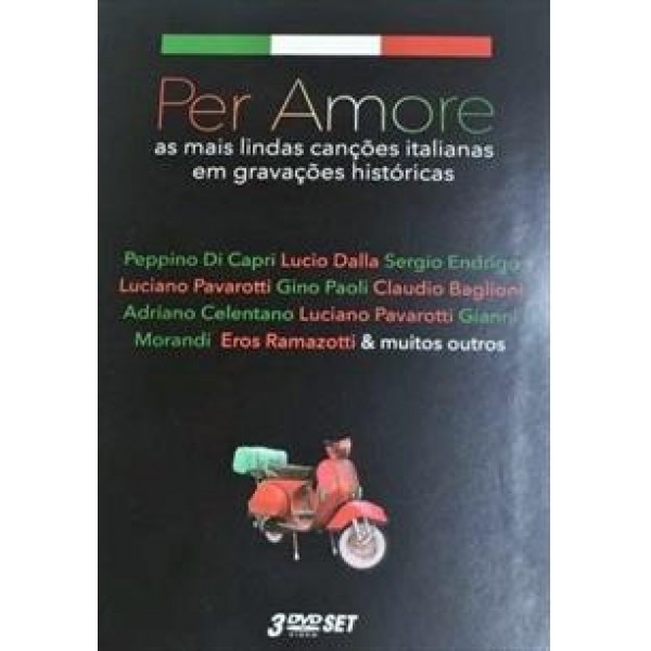 Box Per Amore - As Mais Lindas Canções Italianas Em Gravações Históricas (3 DVD's)