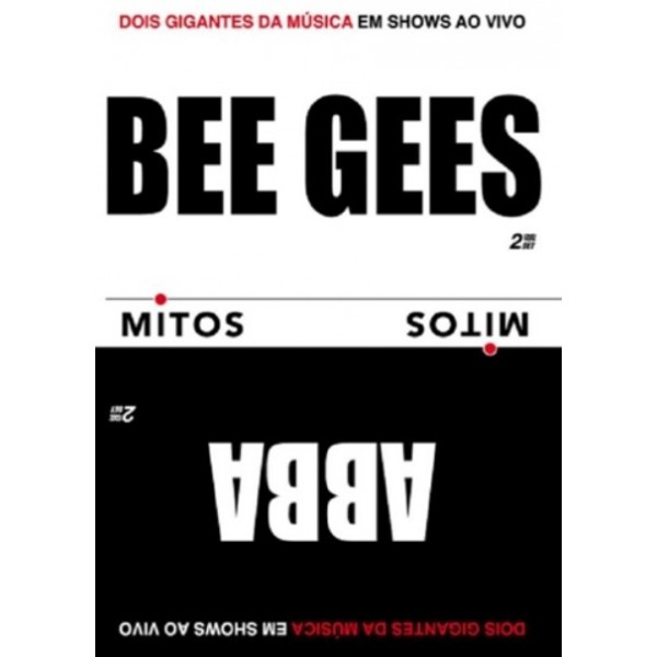 DVD Bee Gees & Abba - Série Mitos: Dois Gigantes Da Música Em Shows Ao Vivo (DUPLO)
