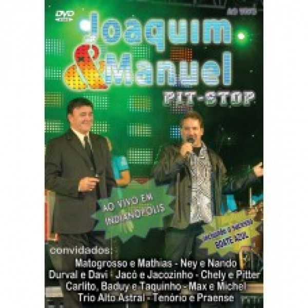 DVD Joaquim & Manuel - Pit-Stop: Ao Vivo Em Indianópolis