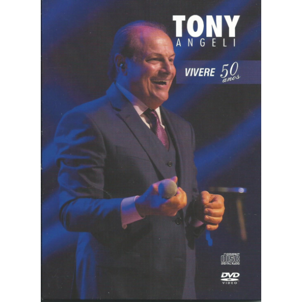 DVD + CD Tony Angeli - VIvere 50 Anos (Digipack)