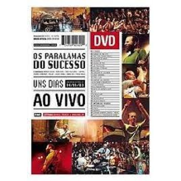 DVD Os Paralamas Do Sucesso - Uns Dias Ao Vivo
