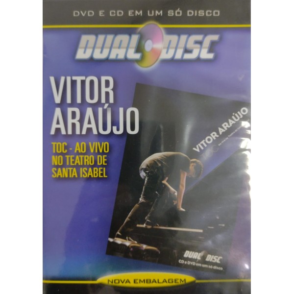 DVD + CD Vitor Araújo - Dualdisc: Toc - Ao Vivo No Teatro Santa Isabel