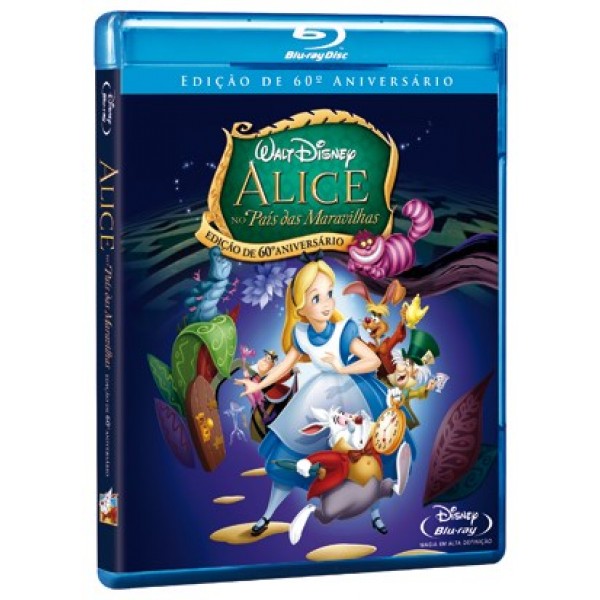 Blu-Ray Alice No País Das Maravilhas - Edição de 60º Aniversário