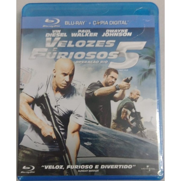 Blu-Ray + Cópia Digital Velozes E Furiosos 5 - Operação Rio