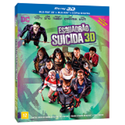 Blu-Ray 3D + Blu-Ray - Esquadrão Suicida