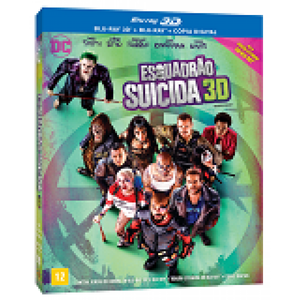 Blu-Ray 3D + Blu-Ray - Esquadrão Suicida