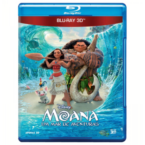 Blu-Ray 3D Moana - Um Mar de Aventuras
