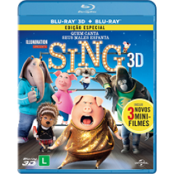 Blu-Ray 3D + Blu-Ray Sing - Quem Canta Seus Males Espanta