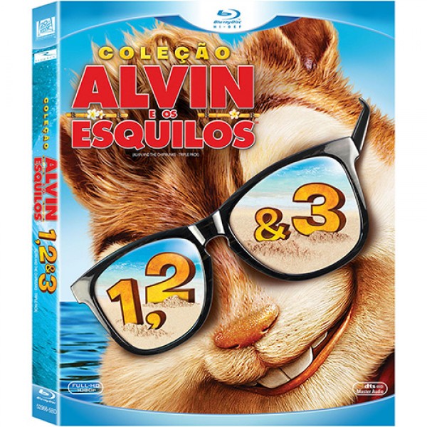 Box Coleção Alvin E Os Esquilos (3 Blu-Ray's)