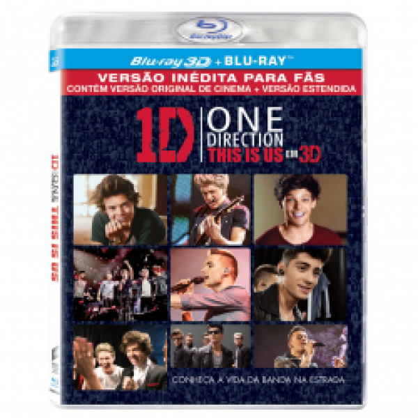 Blu-Ray 3D + Blu-Ray - One Direction - This Is Us