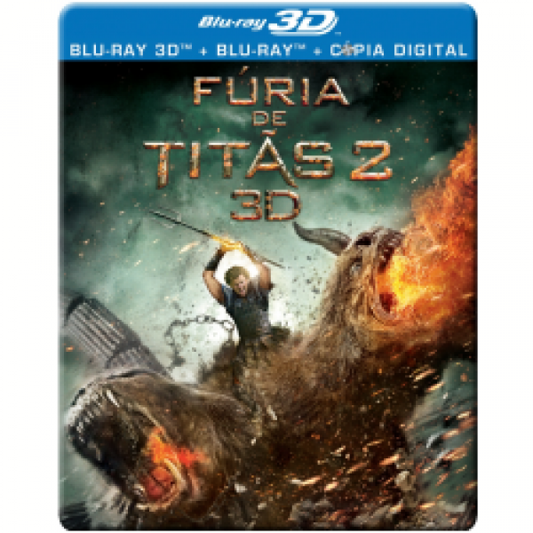 Blu-Ray 3D + Blu-Ray + Cópia Digital - Fúria de Titãs 2
