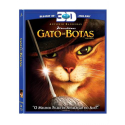 Blu-Ray 3D + Blu-Ray - Gato de Botas