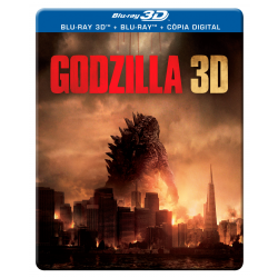 Blu-Ray 3D + Blu-Ray + Cópia Digital - Godzilla