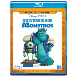 Blu-Ray 3D + Blu-Ray - Universidade Monstros