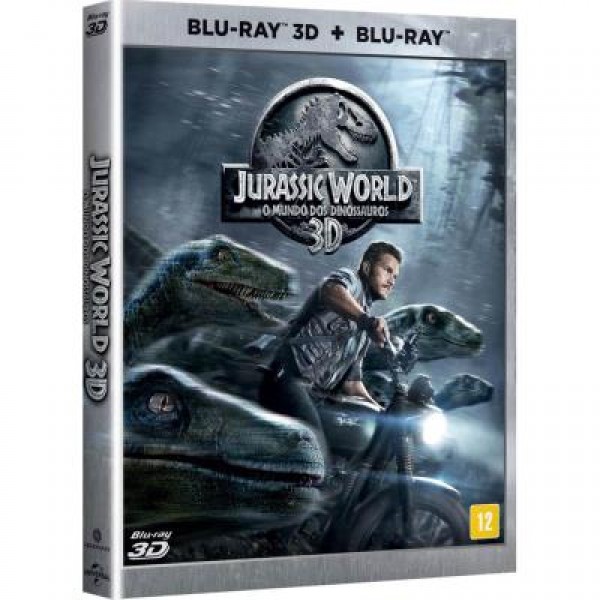 Blu-Ray 3D + Blu-Ray - Jurassic World - O Mundo dos Dinossauros 3D